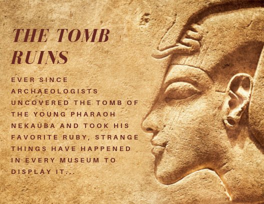 The Tomb Ruins is now available for reservations! Head over to gnomeandraven.com for more info.