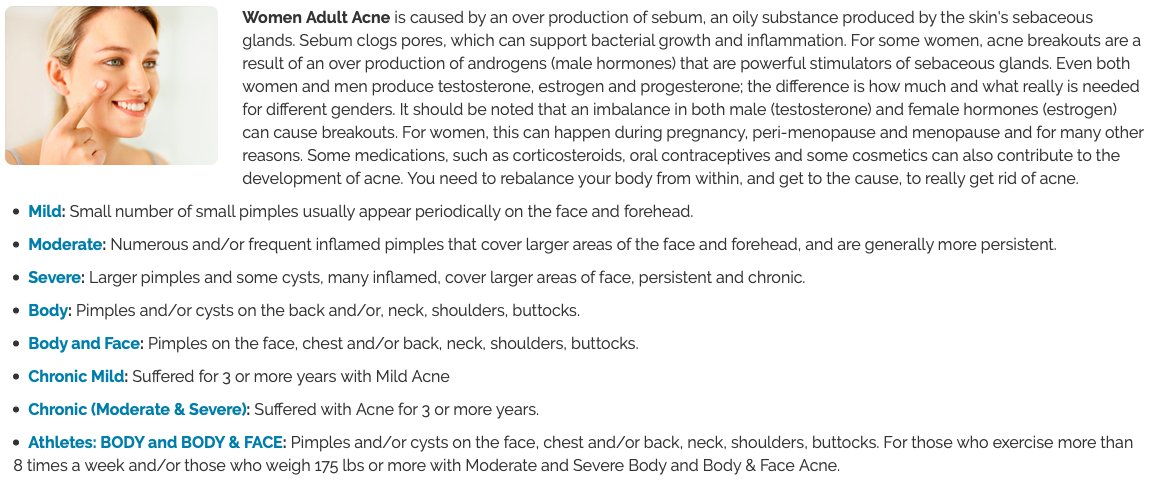 acnease's tweet photo. Women Adult Acne is caused by an over production of sebum, an oily substance produced by the skin's sebaceous glands. #AcnEase #Acne #Woman #Skin https://t.co/PgnpbWTdar https://t.co/7PwO8GGyCP