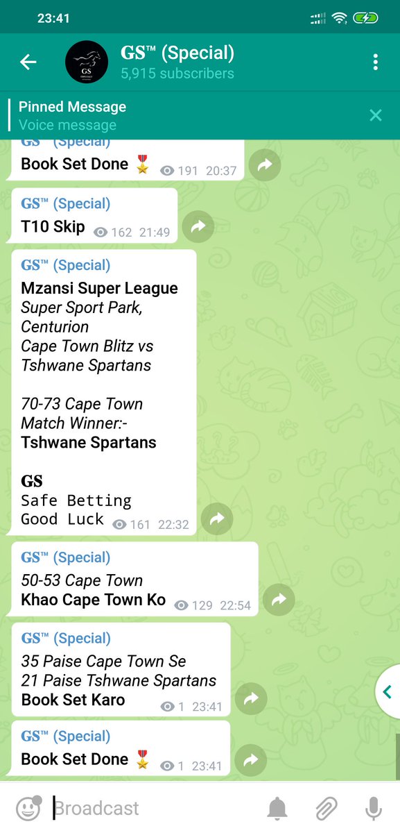 gsdadatips's tweet photo. Mzansi Super League 2018
Cape Town Blitz vs Tshwane Spartans
Open Posted On Telegram
Book Set Done🏅
#CTBvTS #CTBvsTS #TSvCTB #TSvsCTB #MSL #MSL1 #MSL2018 #MzansiSuperLeague #Jackpot #CRICKET #Prediction #MatchPrediction #Tipster #Tipper #GSdada https://t.co/JlrUoOwlwO