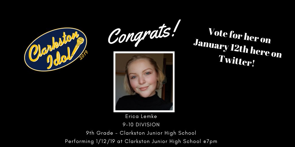 #EricaLemke #clarkstonidol2019 #9-10DIVISION