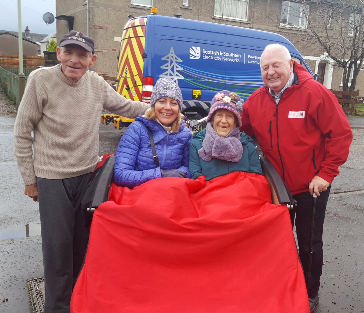 CWAPerth's tweet image. Out enjoying Perth Christmas market with the help of Cycling Without Age volunteer pilots.