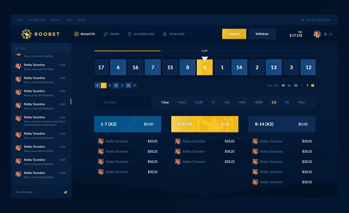 UI Redesign for // @roobetgg 

📨FOR SALE (Cheap)
🔺HD: bit.ly/2QtgUJv
🔺RTs + Likes are appreciated