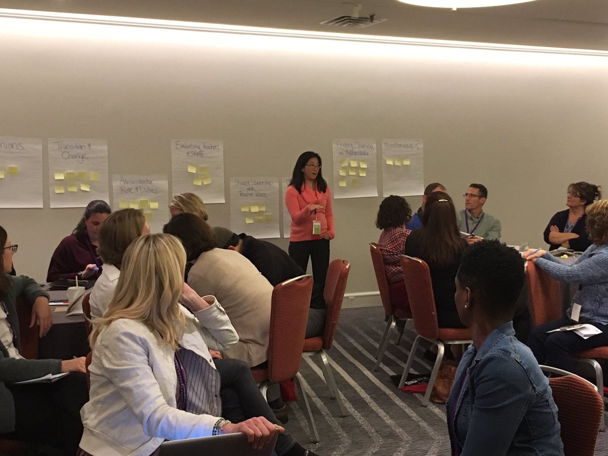 Dr. Irene Salter presenting #teacherpowered admin: reimagined.