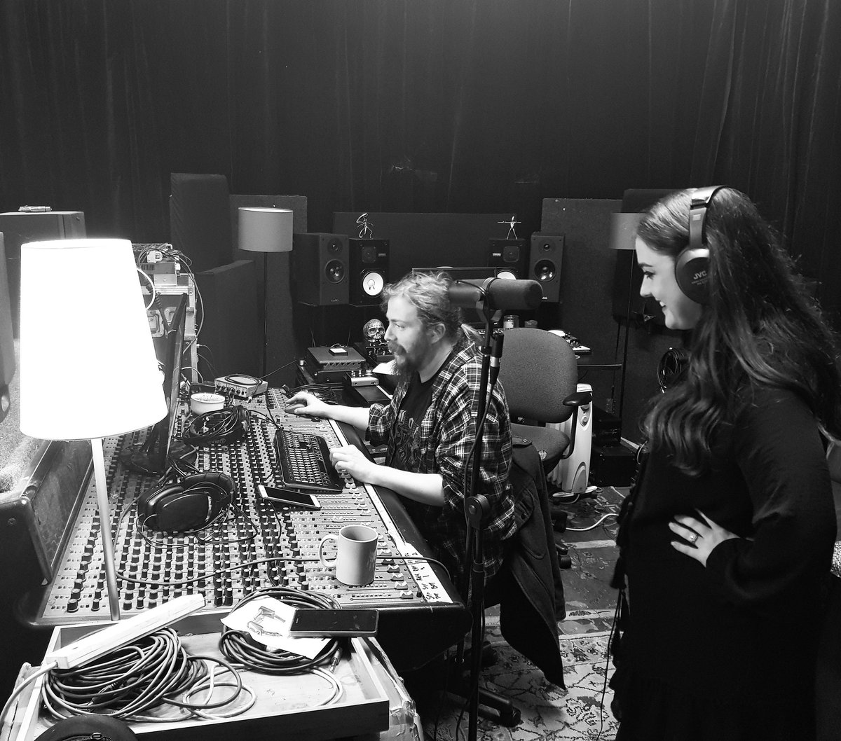 Vocals for a secret project...All will be revealed soon.