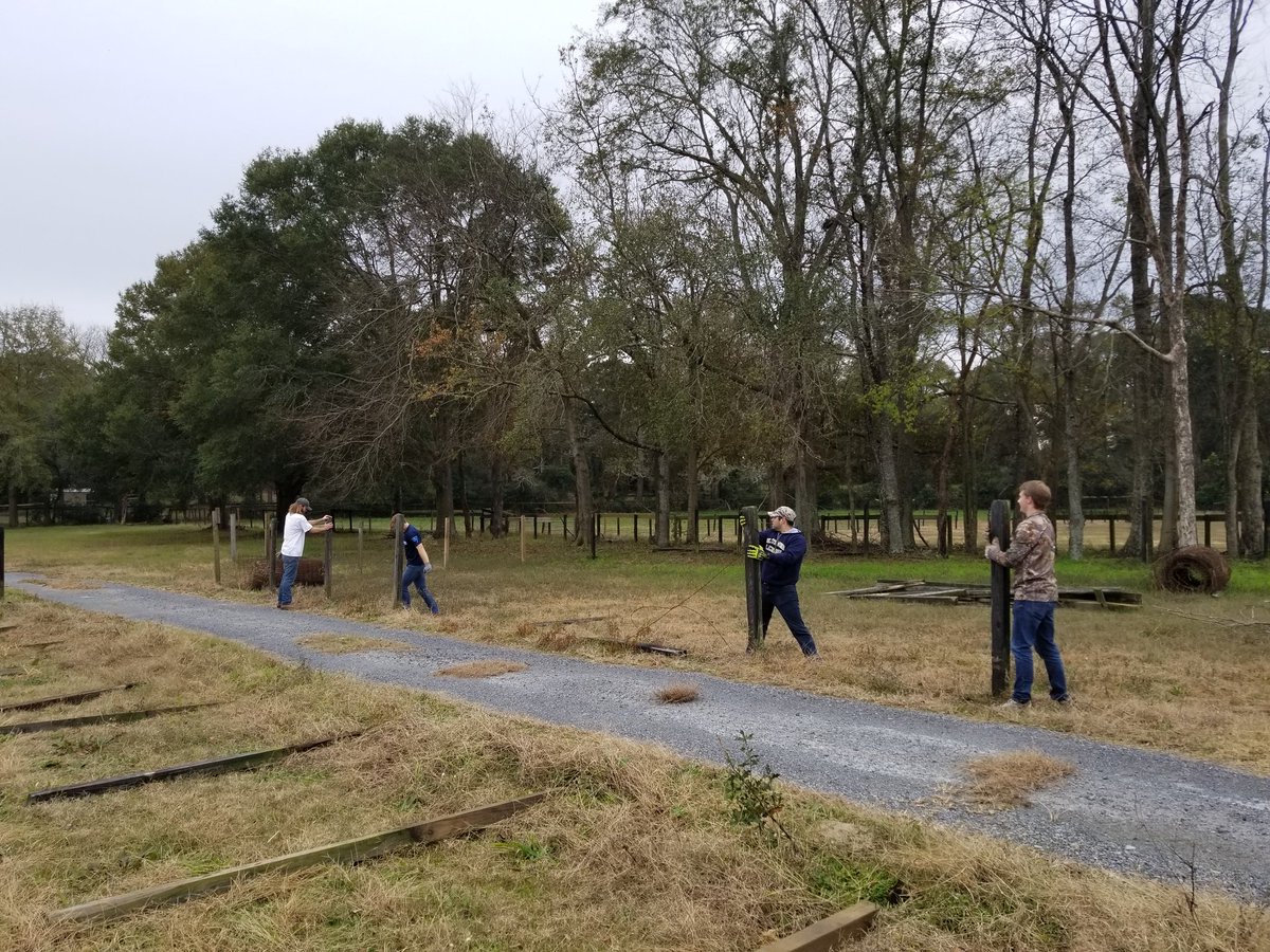 Getting it done!! Thanks to the Blythewood High Lacrosse Team for a morning full of work- and a little dog time- at the farm.

@BlythewoodHigh
@BlythewoodLax

#lacrosse #communityday #FosteringFoster #rescueadoptlove #rescuedogsofinstagram #luckydog #Farmers #farmlife #dogfarm