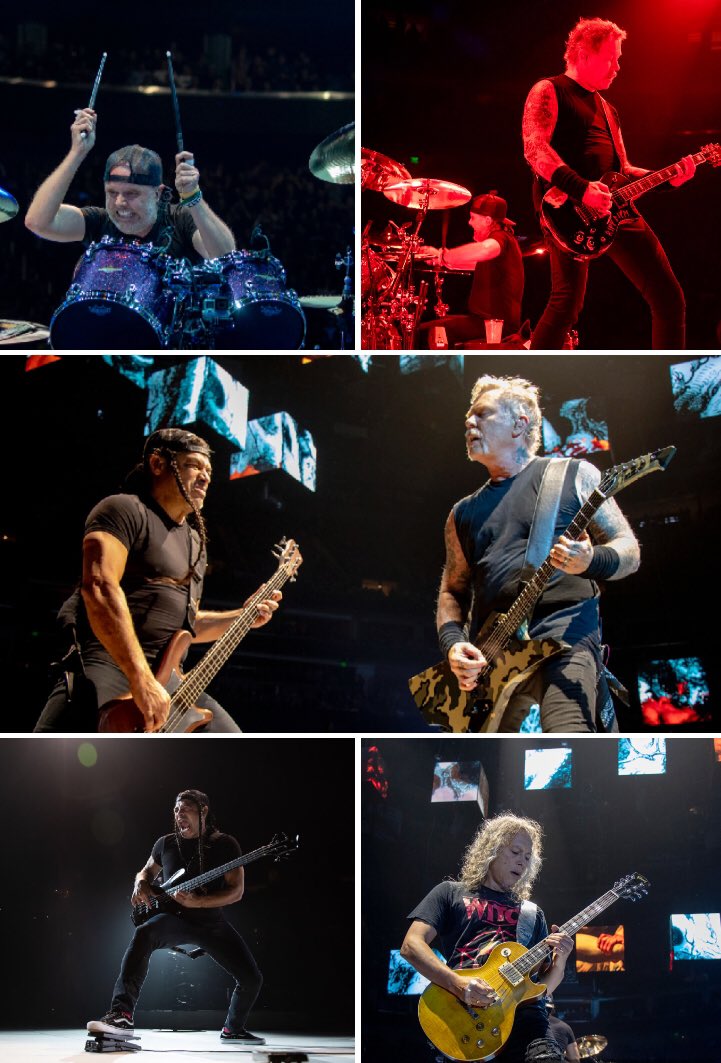 TheMetalliHat's tweet photo. Photos from last nights show in Salt Lake City, UT.π€π» #Metallica #MetInSLC #MetallicaLive #WorldWired #JamesHetfield #LarsUlrich #KirkHammett #RobertTrujillo Credit: Brett Murray and Jeff Yeager https://t.co/nj062jBx8L