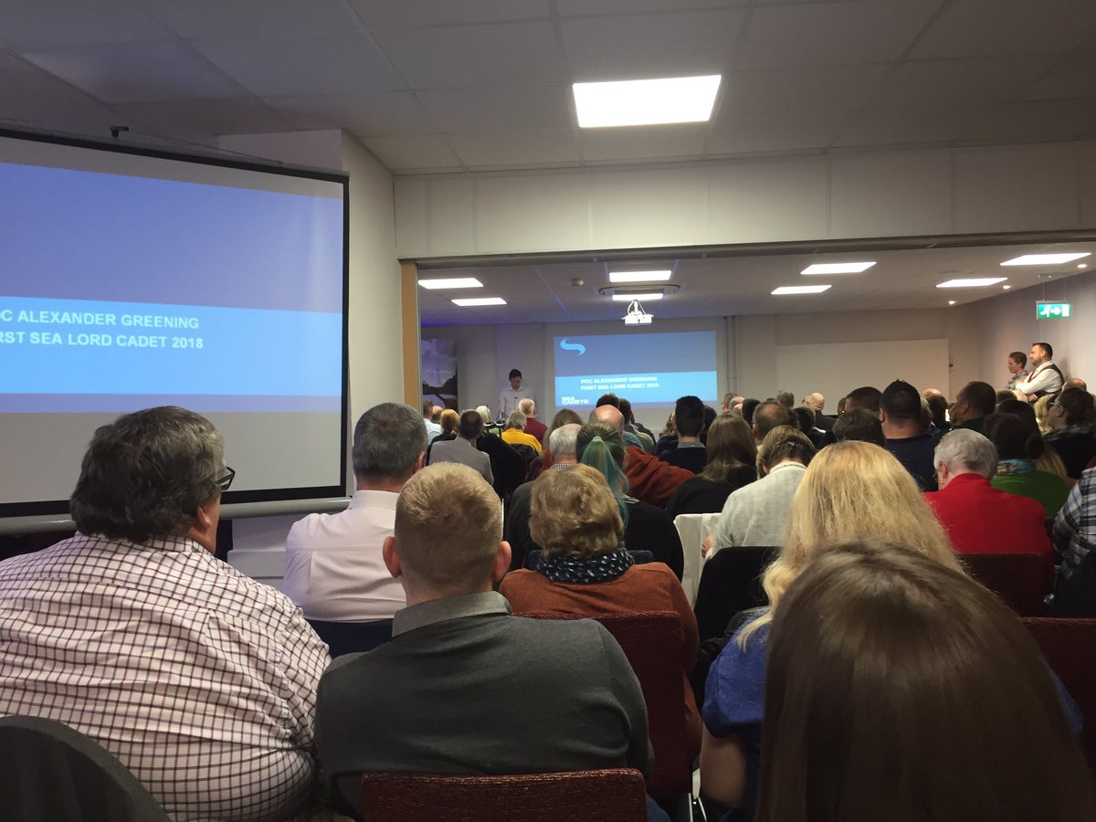 Captain_SCC's tweet photo. Great turnout and atmosphere   At the @SeaCadetsUK South West Area volunteer conference today.  Great to catch up with old friends and welcome new to the Sea Cadet Family. https://t.co/WCSukLt2Df