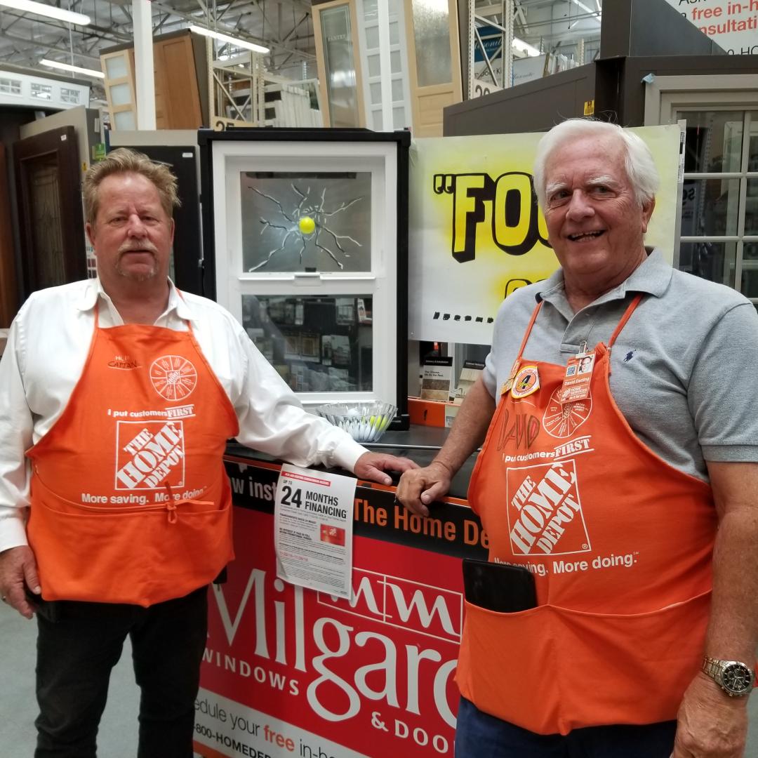 New broken glass window display for our golfing community