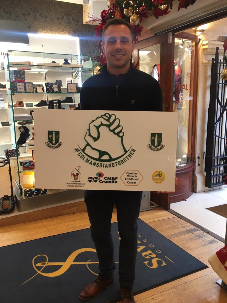 colmanscollege's tweet photo. A huge thanks to @TommyBowe14 for getting behind our campaign #colmansstandtogether #cmrf #ronaldmcdonaldhouse #bumbleance #shouldertoshoulder @IrishRugby https://t.co/i1nCrsidrt