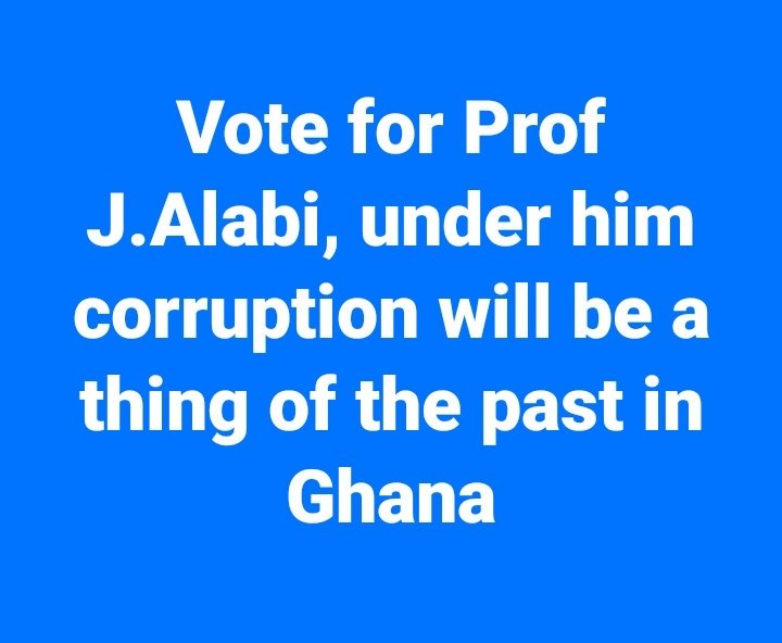 Vote to kill corruption in Ghana