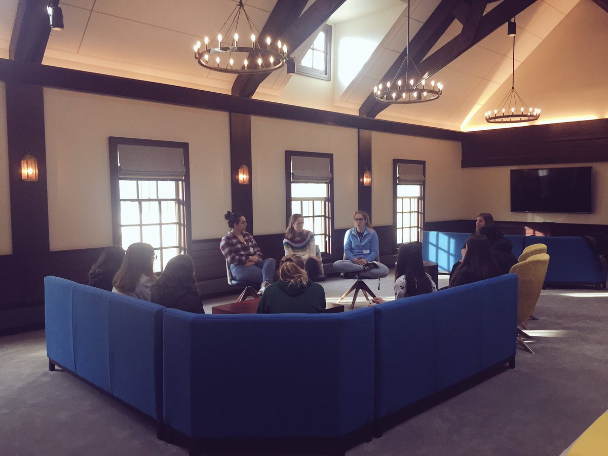 WestoverApply's tweet photo. Excited to be hosting our final Information Session of the year! We love having our Student Panel in the new @WestoverSchool student Commons! #WestoverApply #ConfidentlyConnected https://t.co/et47qRuk4u