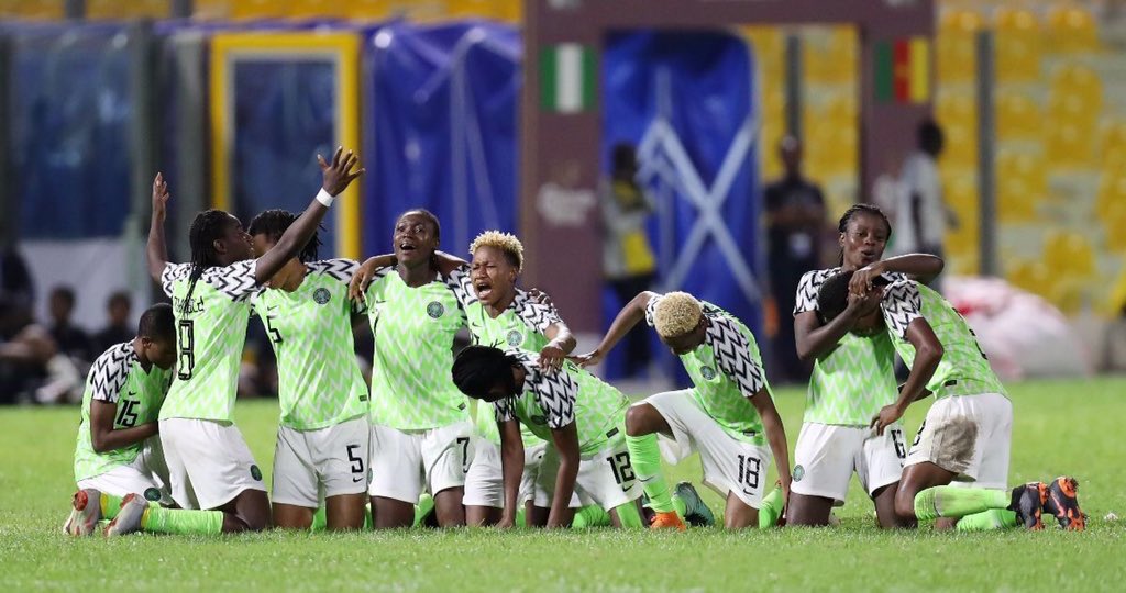 IsimaOdeh's tweet image. The Super Falcons of Nigeria are simply incredible. They have won the Africa Women Cup of Nations (#AWCON) title for the ninth time. They have won 9 of the total 11 editions of the tournament. Outstanding! #AWCON2018
