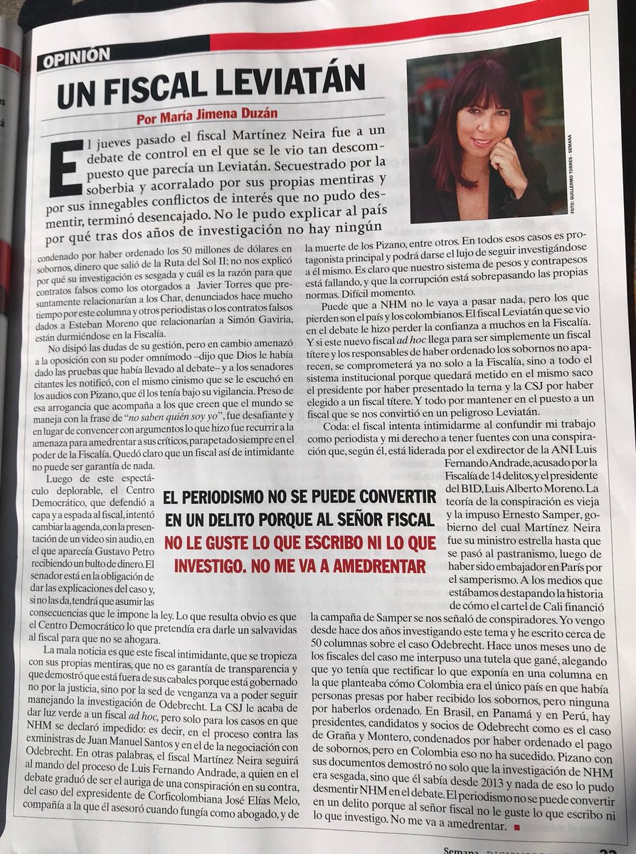 YolandaRuizCe's tweet photo. Recomiendo leer la columna de ⁦@MJDuzan⁩ https://t.co/0q4yMDm0XA