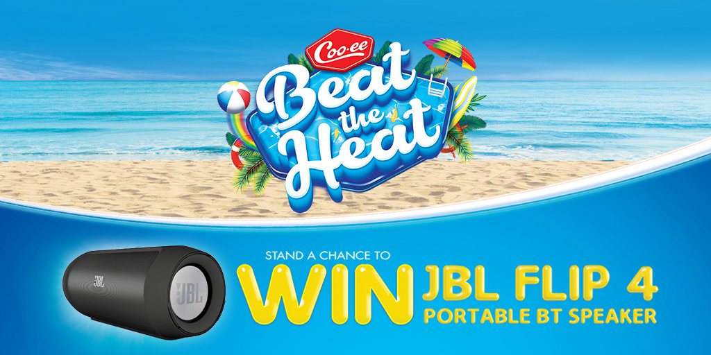 cooeesoftdrinks's tweet photo. Tell us how you will enjoy your Coo-ee this summer &amp; stand a chance to win a JBL Wireless Speaker. Remember to RT to enter.
Competition ends 04/12. Open to SA residents. Prize not transferable/redeemable for cash. 1 winner (in total) from FB, Twitter and Instagram will be chosen https://t.co/R6lroNFmcu