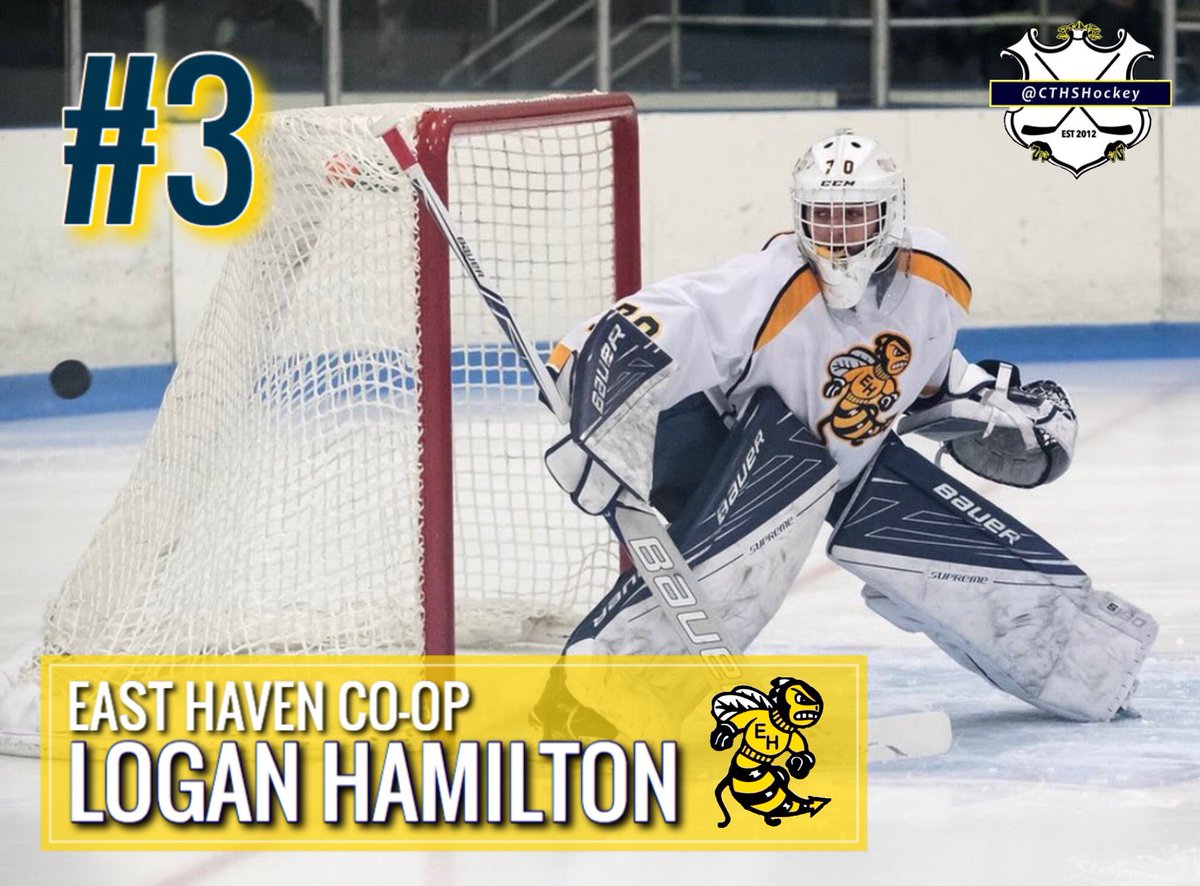 2018-19 <a href="/CTHSHockey/">CTHSHockey</a> Top Goalie Countdown— Division II

3) Logan Hamilton (Junior, East Haven Co-op) #cthk