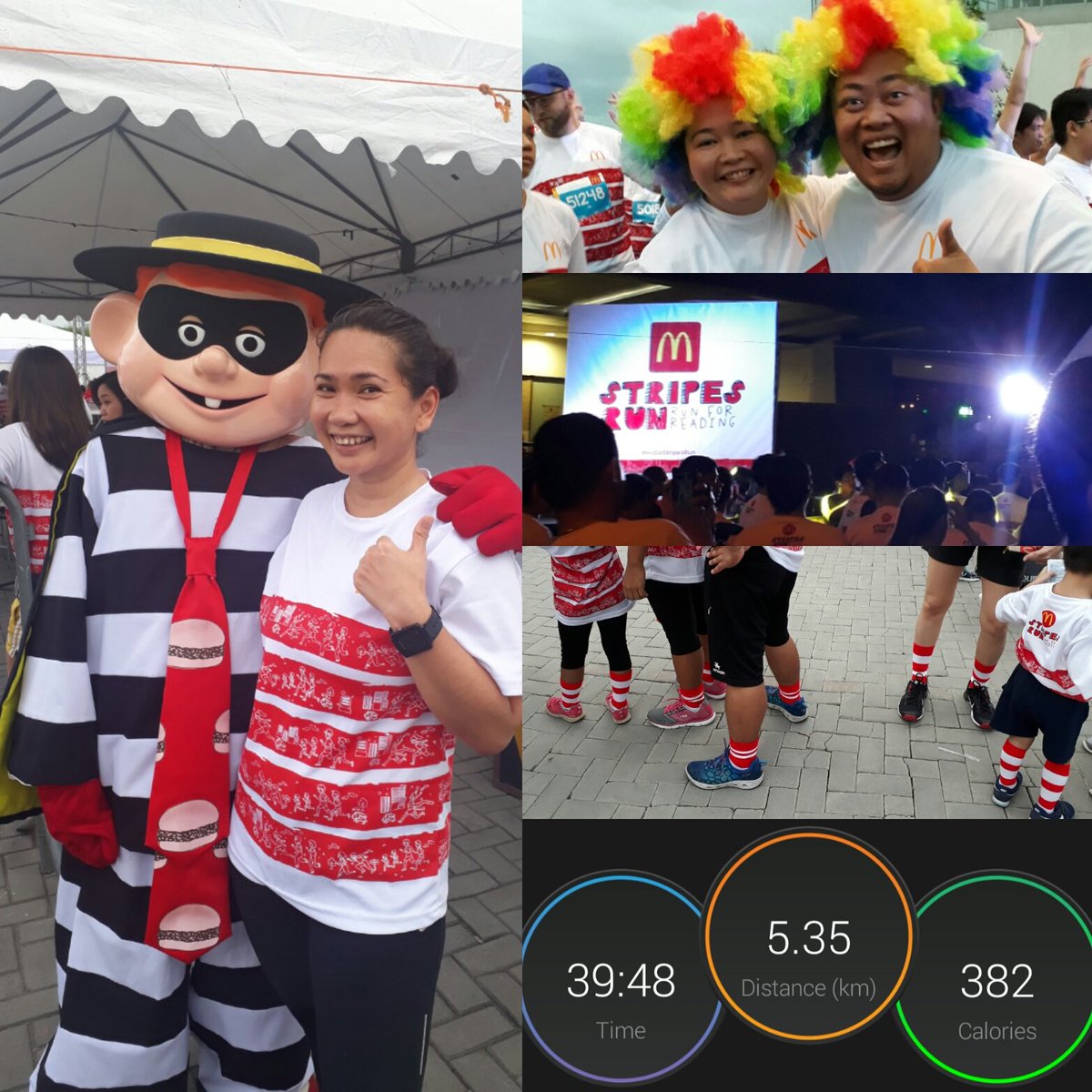 bananarunning's tweet photo. Just finished @McDo_PH #stripesrun2018 #runforreading #Running https://t.co/wBYhRy9nM2