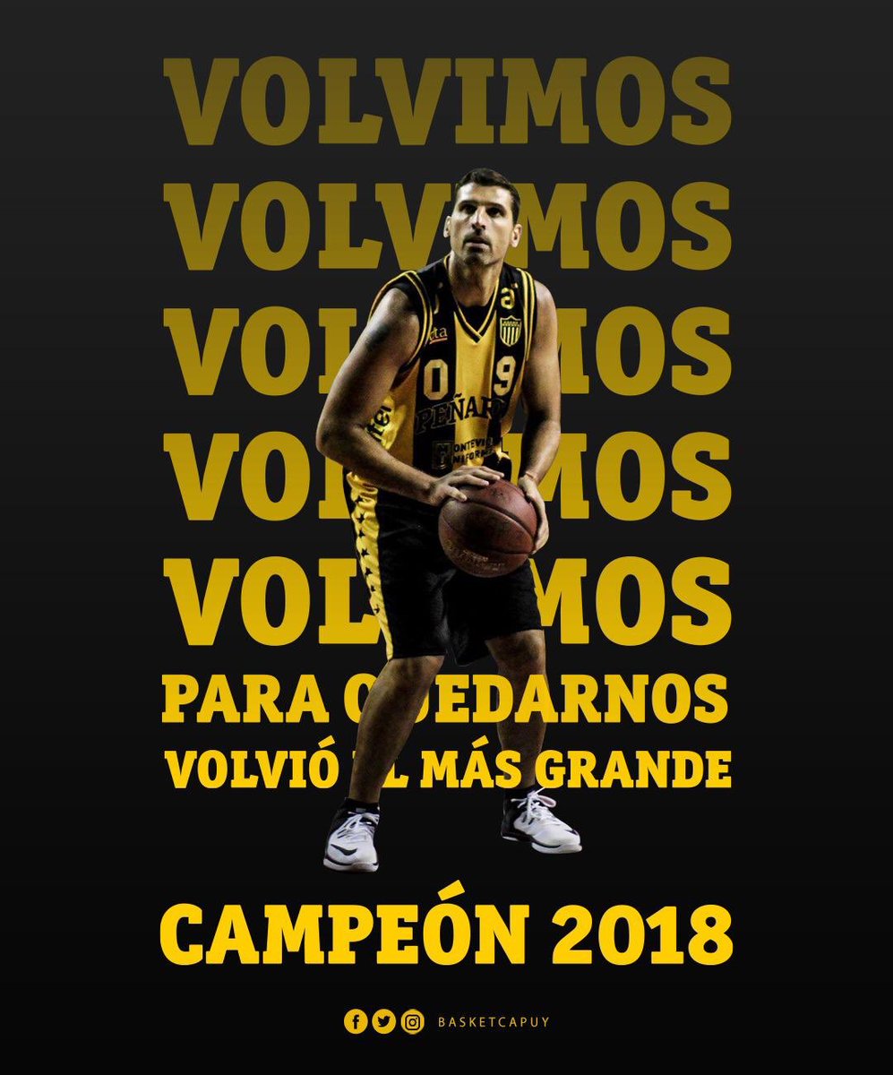 BasketCAPuy's tweet photo. ¡VOLVIMOS PARA QUEDARNOS!

#LaVueltaDelMásGrande https://t.co/WvW1wMvUn6