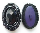 Best_of_Venice's tweet image. BT31 Oval Gem Bugle Beaded Dome Button Knot Black Share #blackgem #blackbutton #blackdome ebay.to/2SkTfZm