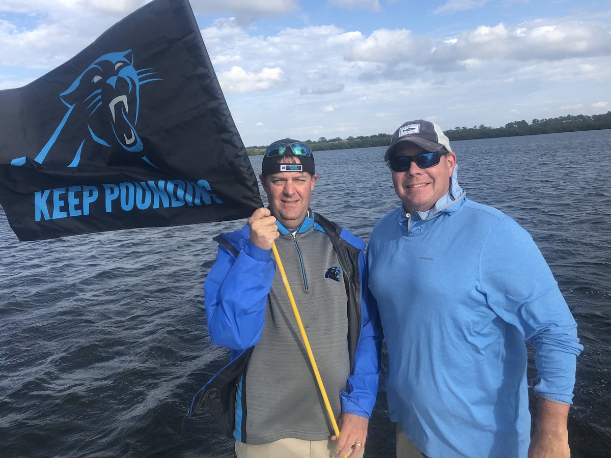 agrygiel's tweet image. A little fishing before we beat the Bucks tomorrow!  Go @Panthers #KeepPounding #AlwaysRepresent