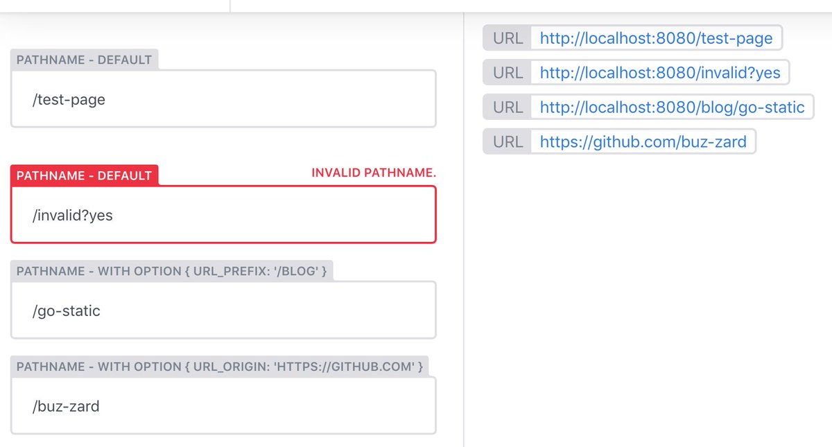 karolis_sh's tweet image. After setting up #Gatsby and #NetlifyCMS site, came up with nifty widget to help validate pathanmes and display the urls. Quite handy if you&apos;re creating pages based on input field values. Give it a try - npmjs.com/package/netlif… 🚀

#javascript #react #opensource #jamstack