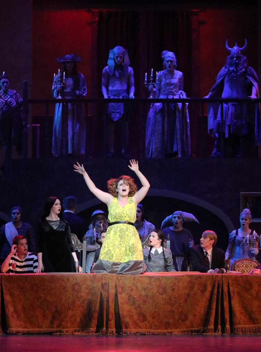 Alma_AHStheatre's tweet photo. If you haven’t seen The Addams Family Musical yet, you are missing out on one of the best shows of the year! So proud of all our actors and actresses! #almapac #airedaletheatre https://t.co/gZRq9cdGcH