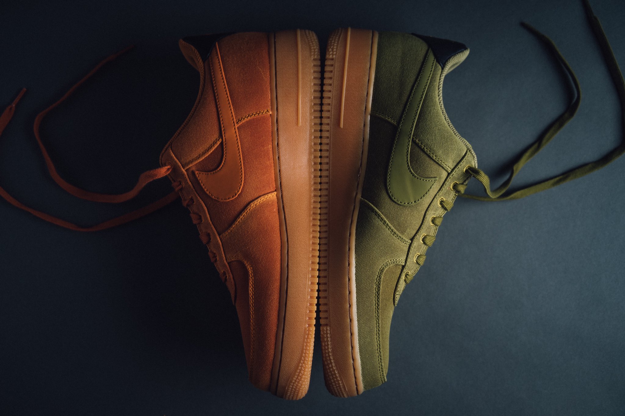 Jimmy Jazz on X: The Nike Air Force 1 LV8 is dropping in 2 colorways  perfect for the cold weather in a militaristic camper green and monarch,  both with canvas uppers and