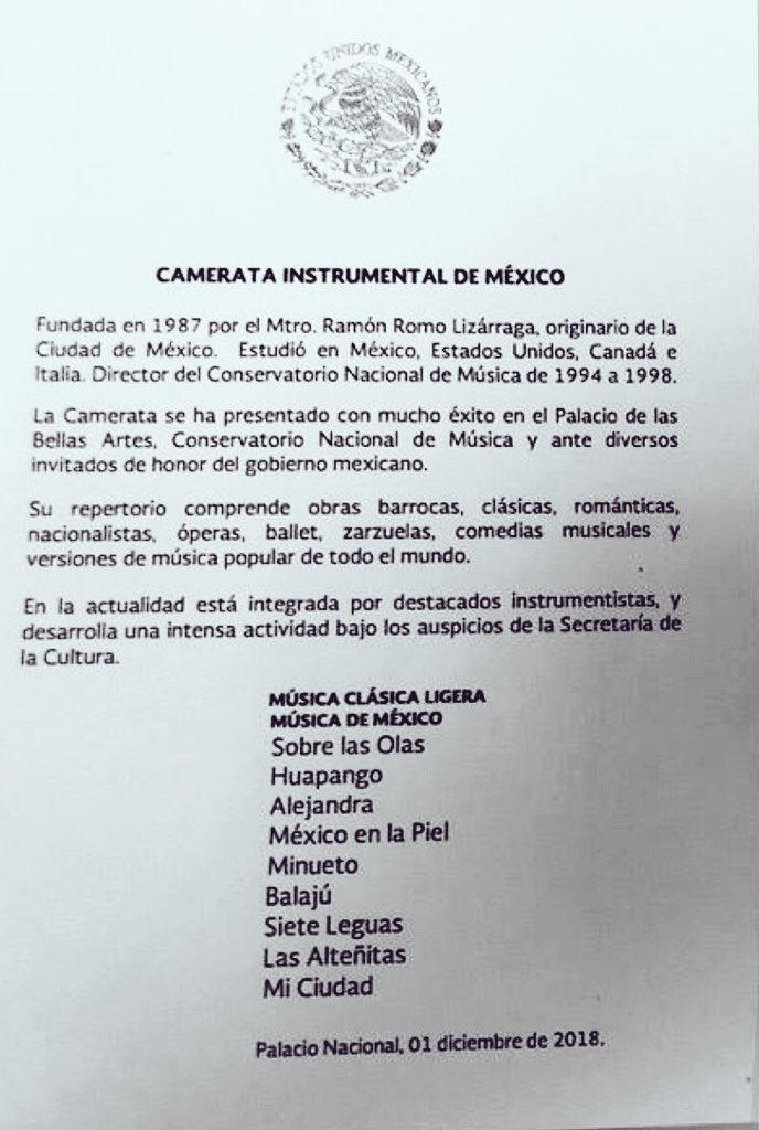 ABC760AM's tweet photo. Este es el menú que disfrutan 😋 en Palacio Nacional los Jefes de Estado e invitados especiales de @lopezobrador_ #EquipoABCRadio
Mira aquí 👀 👇🏻 https://t.co/HtIdV6Rb3K