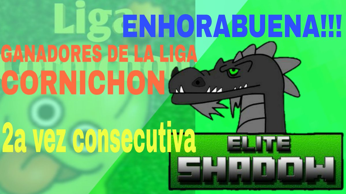 Enhorabuena al ganador de la 2a edicion de la liga Cornichon,que gana por sengunda vez consecutiva este triunfo frente a un duro rival como es <a href="/NoC0n3xi0n_CR/">No C0n3xi0n CR</a> .El ganador de esta edicion es @ShadowGranite !
Formato SLO 
Elite Shadow 3 -2 NoC0n3xi0n
(0-2/2-0/0-2/2-1/2-1)
GG ambos