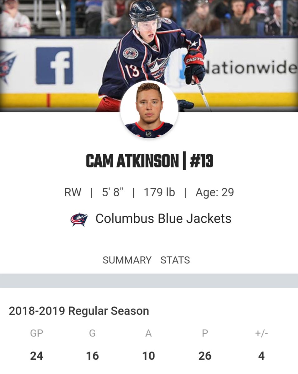 NWAGhost's tweet photo. Methinks the #NHL forgot someone. #WheresCam? #CBJ https://t.co/S4MKlaAFox