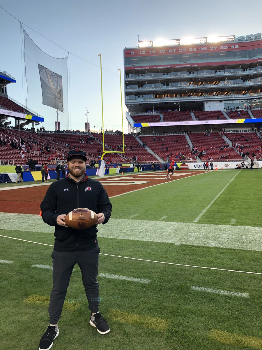 tsschulte's tweet photo. Unreal time backing our @Utah_Football this weekend. Proud of you boys. Huge shout out to @UnoQuatroJ14 for hooking me up with the best souvenir I’ve ever received! And to @JustinTrease @devandbrown  @CduncanChris @dannrbrown58 @KeeganKBrown for one hell of a time! #GoUTES https://t.co/X46EnlYknF