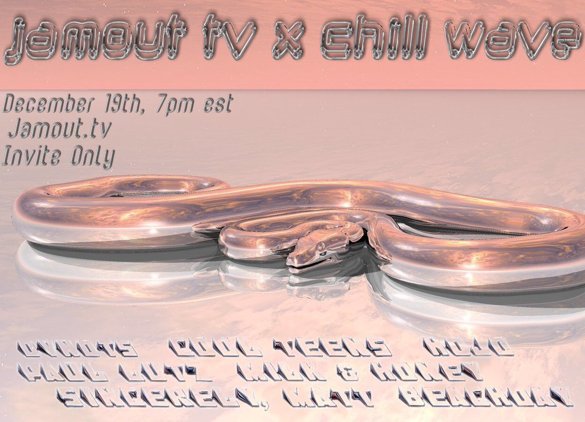 CamPopApp's tweet photo. 👏Hey👏everyone!👏 super excited to announce that @icadventure and I are organizing a url party DEC 19th! Featuring a 🔥 lineup:
⛓@dvnots⛓
☁️@neonviolence☁️
🎈@theRealHojo🎈
⭐️@paullutzz⭐️
🏁@milkminushoney b2b beachday b2b @sincerely_matt🏁

I can't wait!!! 

#jamoutchillwave https://t.co/bfFTt9Iy3F