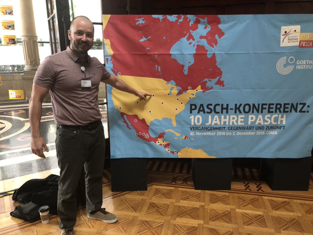 There are only 13 PASCH schools in North America. Herr Pitt has leveraged his partnership with the Goeth Institute to build MNHS into one of the strongest German language programs in THE WORLD! #MecxicoCityPaschConference