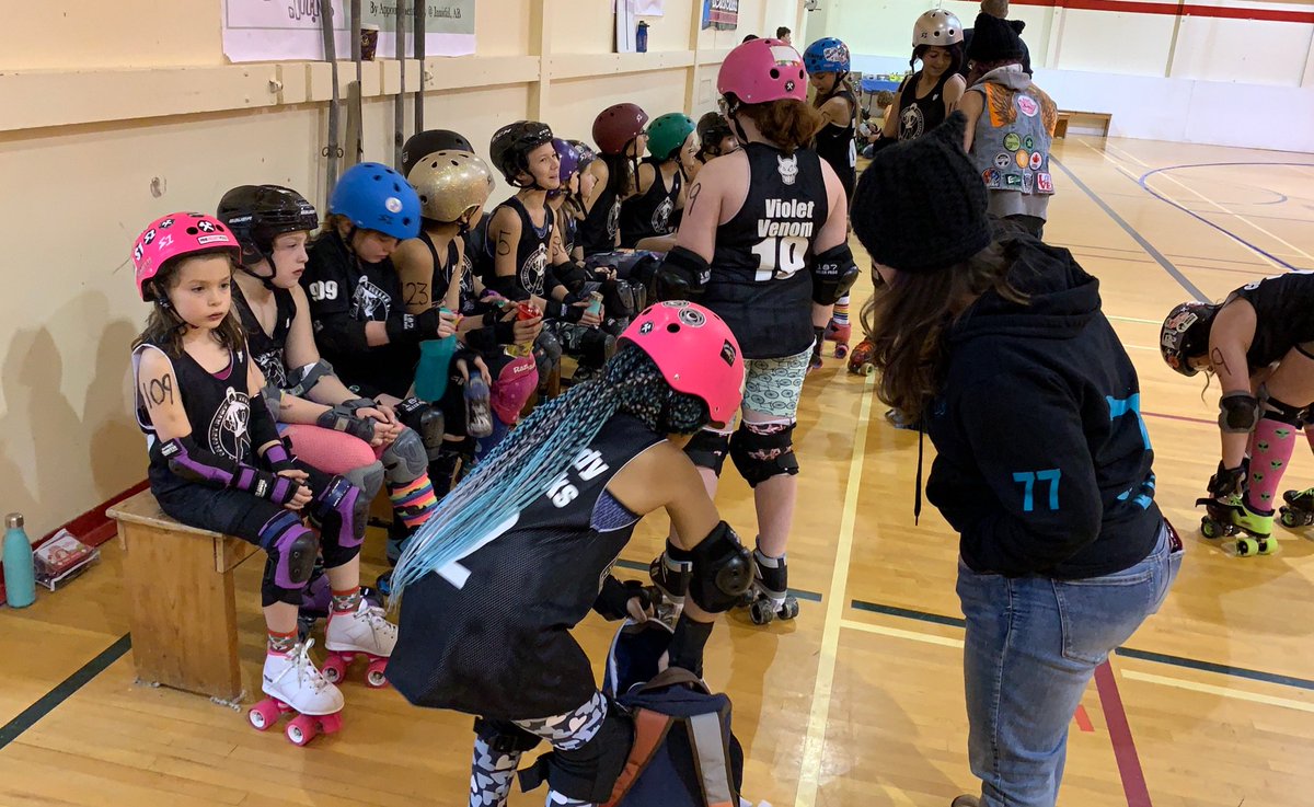 juniorderbyYYC's tweet photo. Warmup time! Feeling pumped to play #NuclearFree at Springbrook today! #jrderby #derbytwitter https://t.co/LvVBp2qaHx