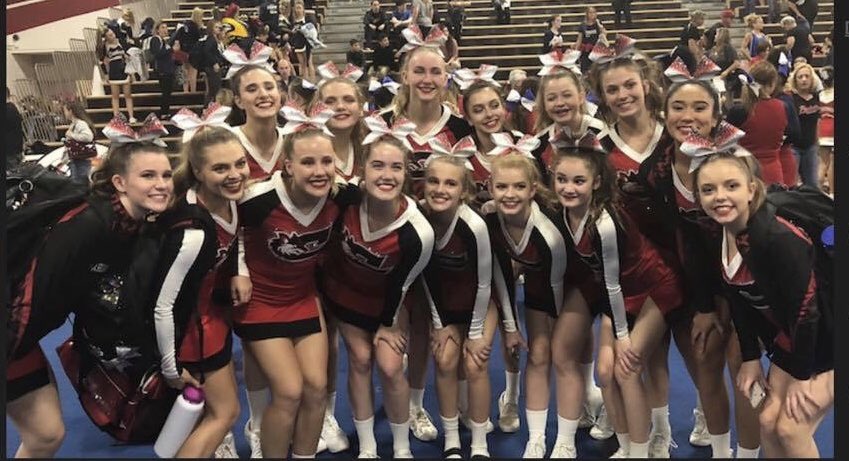 Great job, <a href="/CombsHighSchool/">Combs High School</a> Cheer! These hard working athletes qualified for state!