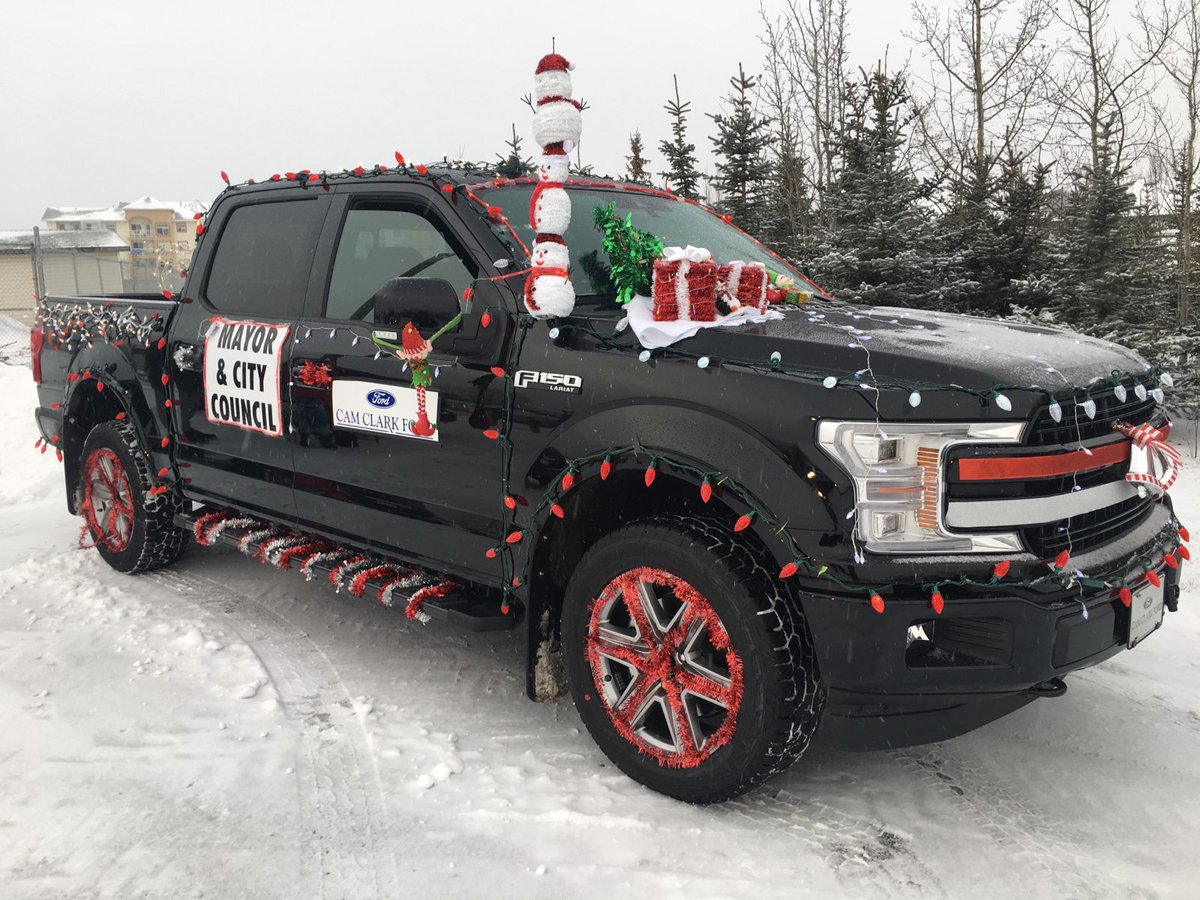 Wow! A glimpse of the wonderful effort put into tonight's floats. See you on Main Street Airdrie! #SantaClausParade