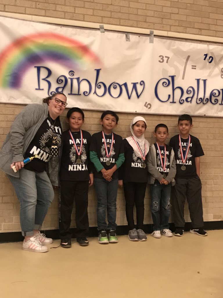 ParraMalek's tweet photo. Benavidez Eagles soared high today at the Rainbow Math Challenge!  I am so proud of my amazing students and their dedicated, hardworking  teachers.  All three grades levels went home with medals!   #mathninjas #proud @RoyPEagle @ElenaBuley https://t.co/MIQMw3rBZR
