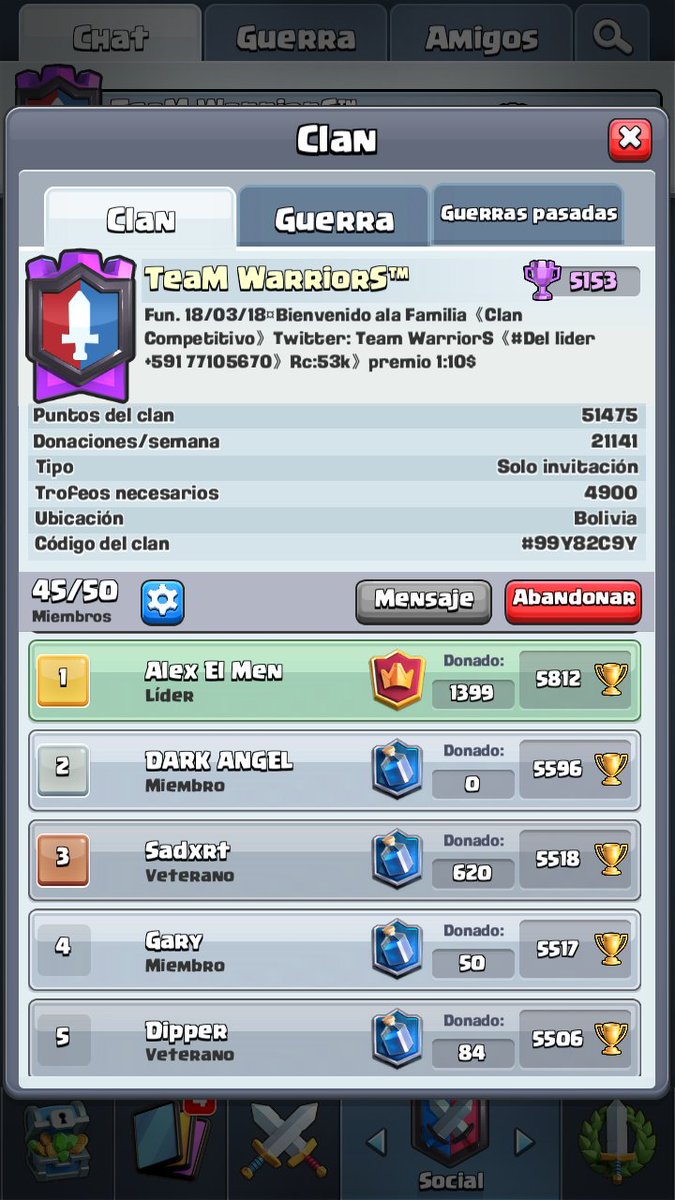 Hoy en la noche abra un torneo de 500 gemas sera para escoger para el team competitivo el torneo se hara hoy alas 8:00pm hora boliviana y tambien les are un diseño para los jugadores
*Solo los 10 primeros pasaran ala siguiente fase
Tambien hay premios en lader $
《+591 77105670》