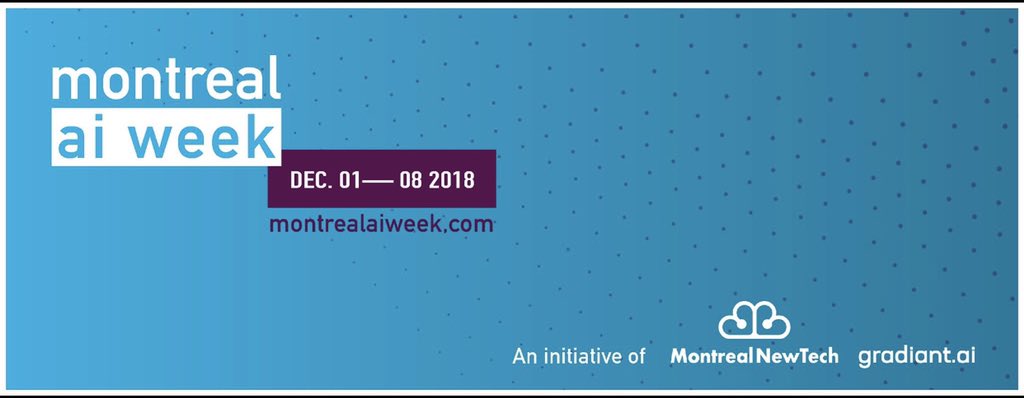 data_lady_gz's tweet photo. Are you excAIted about this week.
As NeurIPS is taken place this week @mtlnewtech and @gradiant_ai decided to put together all the events related to #AI organized in the ecosystem. #AIMontreal
Check out all that #MTLAiWeek has to offer here https://t.co/t7UzzigNmS https://t.co/yqAqnV6eKH
