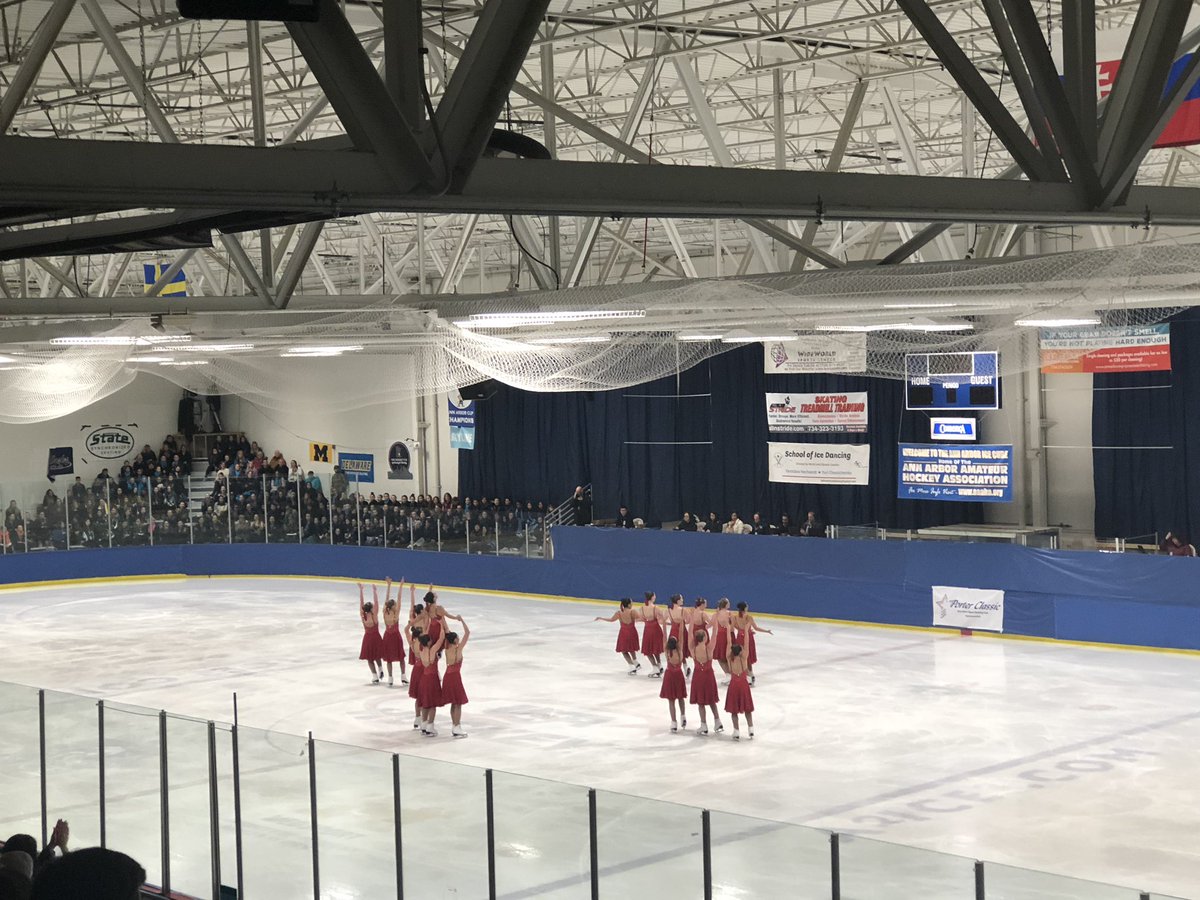 Hockettes junior free, clean, 89.25, total score 142.42, currently 1st #portersynchro