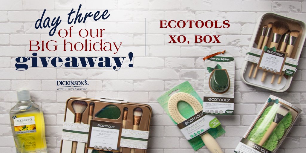 DickinsonBrands's tweet image. You’re all part of what makes Dickinson’s the best family in the world – and to show our gratitude, we’re giving away 2 EcoTools XO Boxes full of extra love! Find this post on our IG to enter! #dickinsonswitchhazel #dickinsonsBIGholidaygiveaway #ecotools #ecotoolsxo