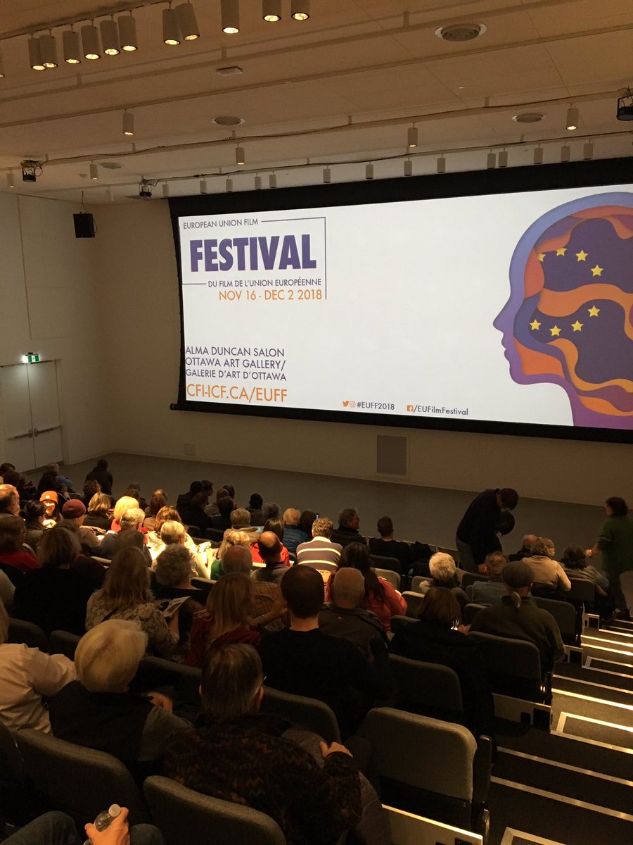 FinlandinCanada's tweet photo. Full house at Finland’s screening of Wonderland  - Joulumaa by Inari Niemi at #EUFF2018 #Ottawa. https://t.co/AqrwuYE4FX