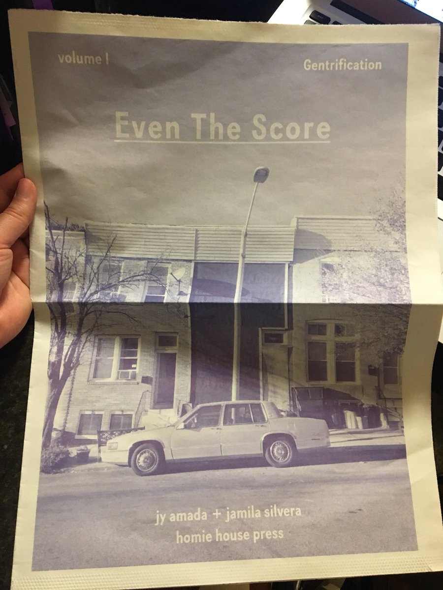 nicolelzhu's tweet photo. a newspaper about gentrification that also acts as an accessible art and education tool

(by @jaellovescheese and jamila silvera, @homiehousepress) https://t.co/G6BBnNZhKu