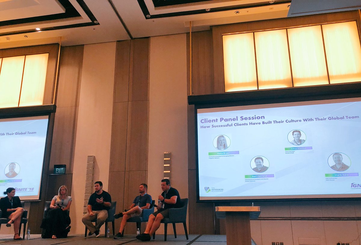 Getting some Insights on building Team Culture with an awesome panel @TheOAccountant #IgniteCon2018