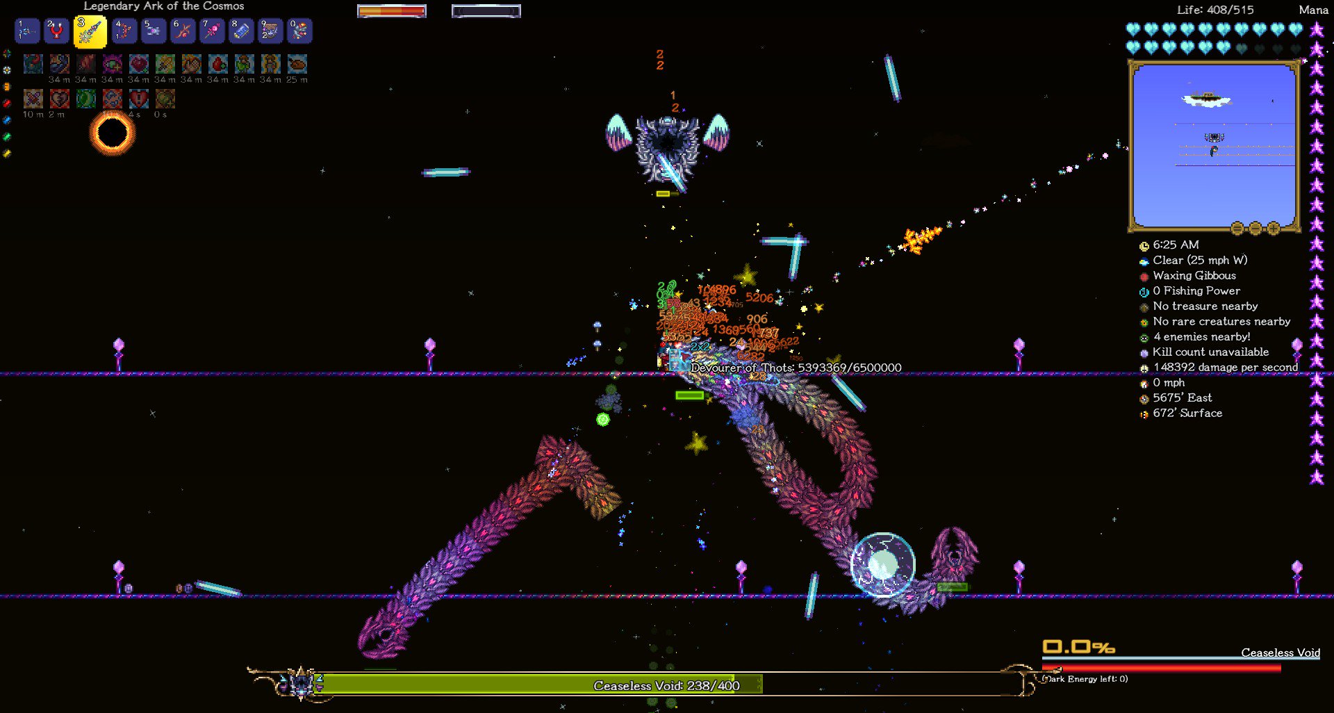 オーエン On Twitter Terraria Calamity Mod V1 4 0 002 バグ Yharon フェイズ１クリア後の日食で 日食のモンスター以外が強化される 主に中ボスクラス 事象がでています どう見てもボスより強くなっており バグとみて間違いないと思われます Https T Co