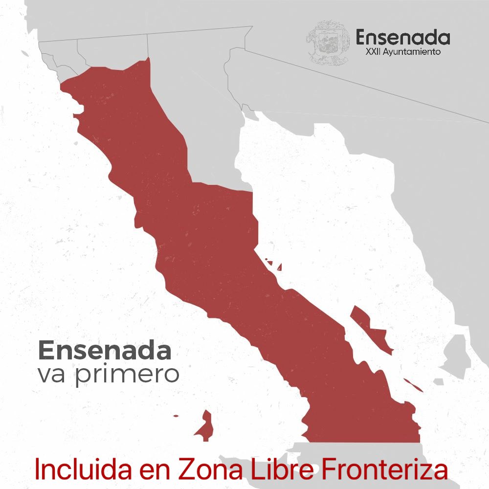 El Lic. Andrés Manuel López Obrador, presidente de México ha anunciado que Ensenada será incluida dentro de la franja fronteriza.
Agradezco a Pedro Romero Torres Torija, así como al sector empresarial, diputados, senadores y ciudadanía por el trabajo en equipo

#EnsenadaVaPrimero