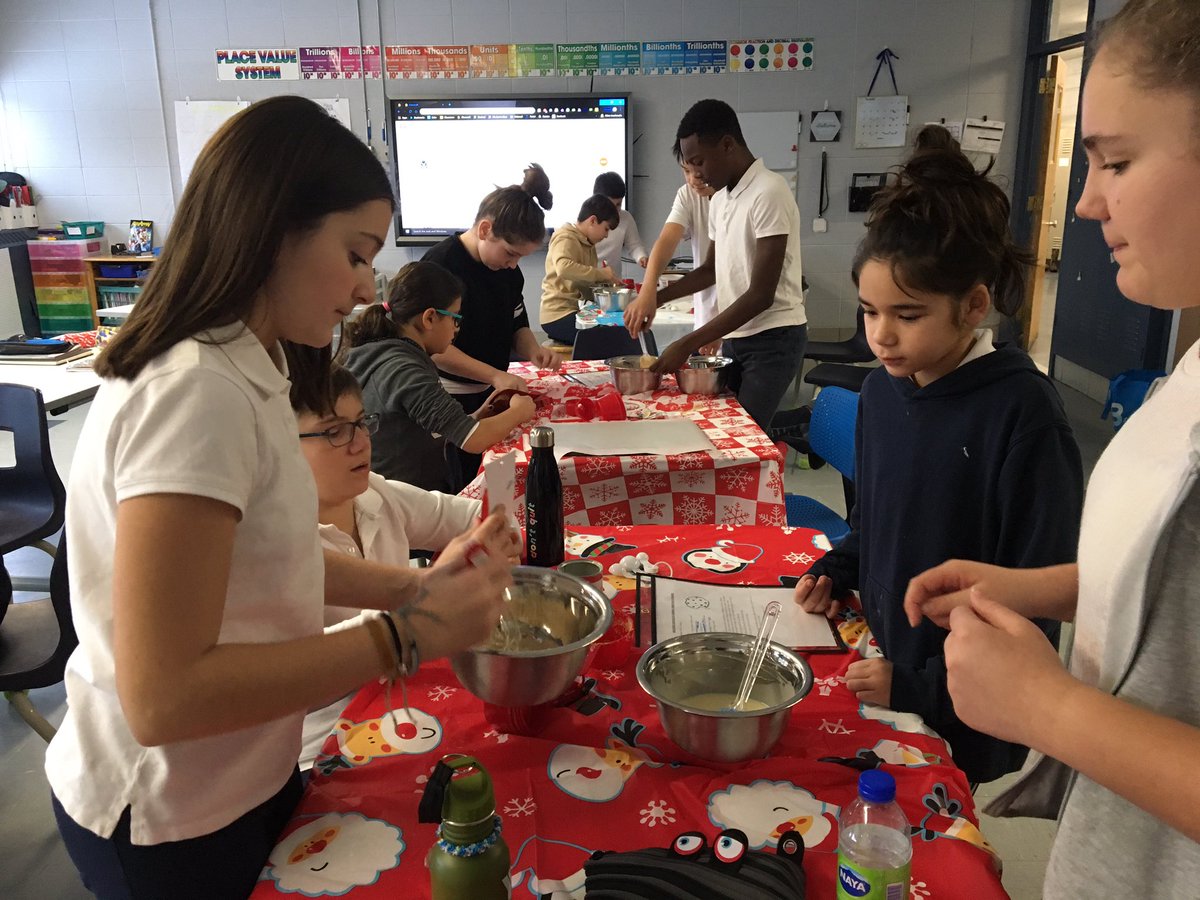 MsJennsClass's tweet photo. Fractions in the real world often involve recipes. We put our skills to the test! #PETlearns https://t.co/DeKH5zGHAj