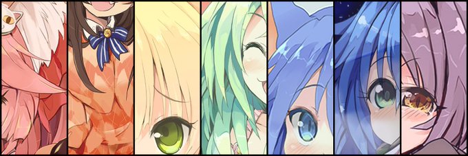 自然の風景で7色分けしてる画像を真似して作ったヘッダーだけど綺麗で気に入ってます 
みんなも自分の絵で作るときっと綺麗です🌟🌈 