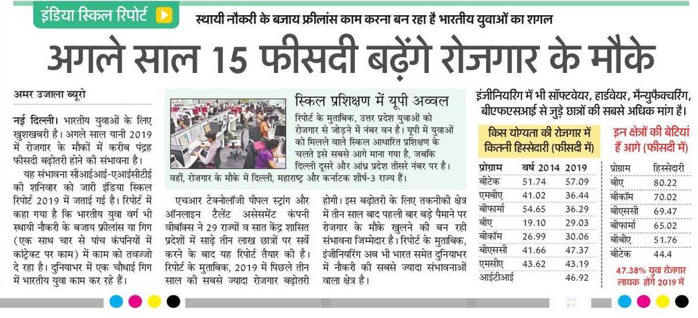 AllDUNews's tweet photo. Exclusive: India expecting 15% Rise in Job opportunities in year 2019. India skill Report by CII-AICTE (@CIIEvents &amp; @AICTE_INDIA)
 https://t.co/p4CVxtOobI
#BScJobs #MScJobs #MBAJobs #MCAJobs #BTechJobs

via @09seemasharma for @AmarUjalaNews