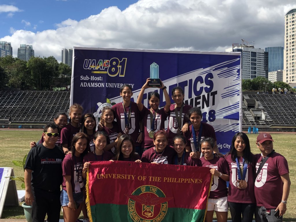 KEEPING THEIR SPOT FROM LAST YEAR, CONGRATULATIONS TO YOUR UAAP TRACK &amp; FIELD WOMEN'S 2ND RUNNER-UP!!!!!! #UPFIGHT ❤️💚