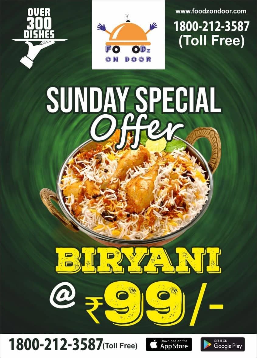 FoodzonDoor в Twitter: „Grab this Special Sunday Offer, Order any ...